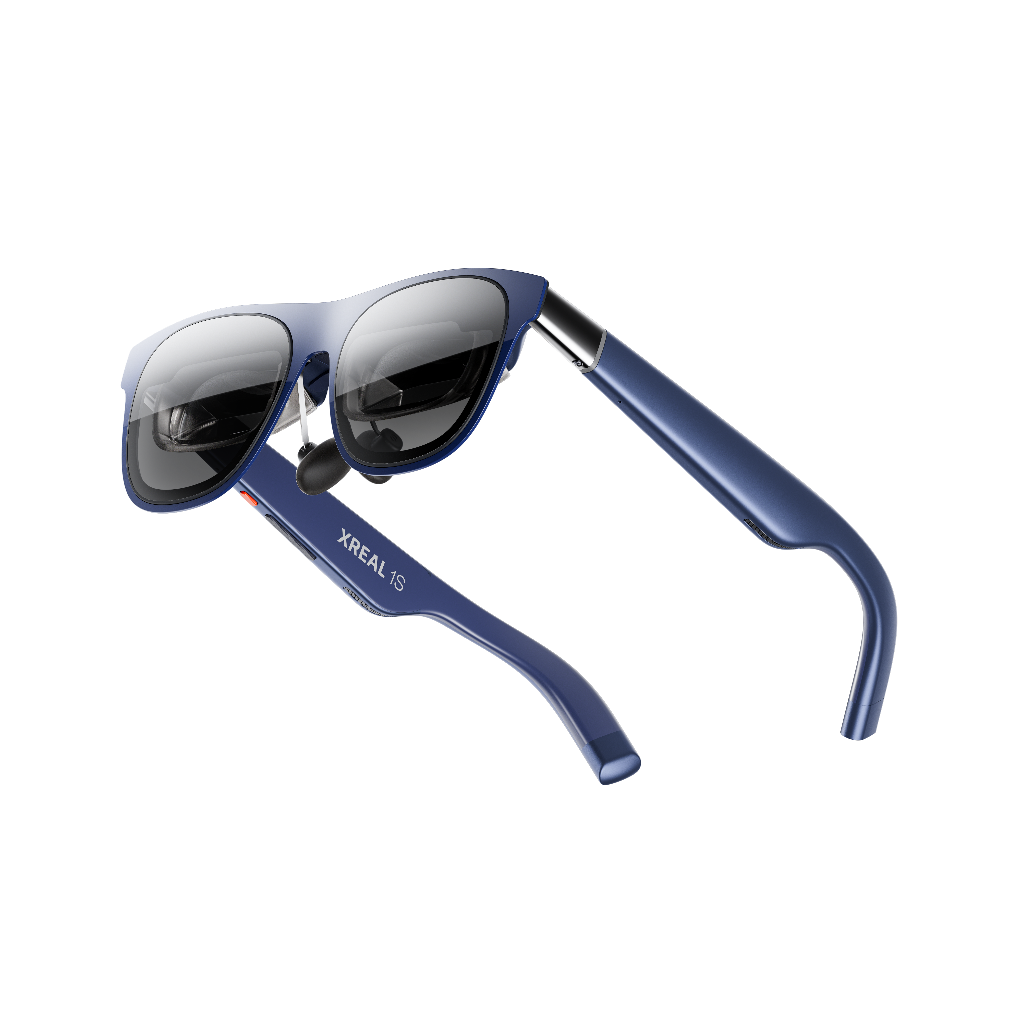 Blue XREAL AR  glasses with 'XREAL' branding